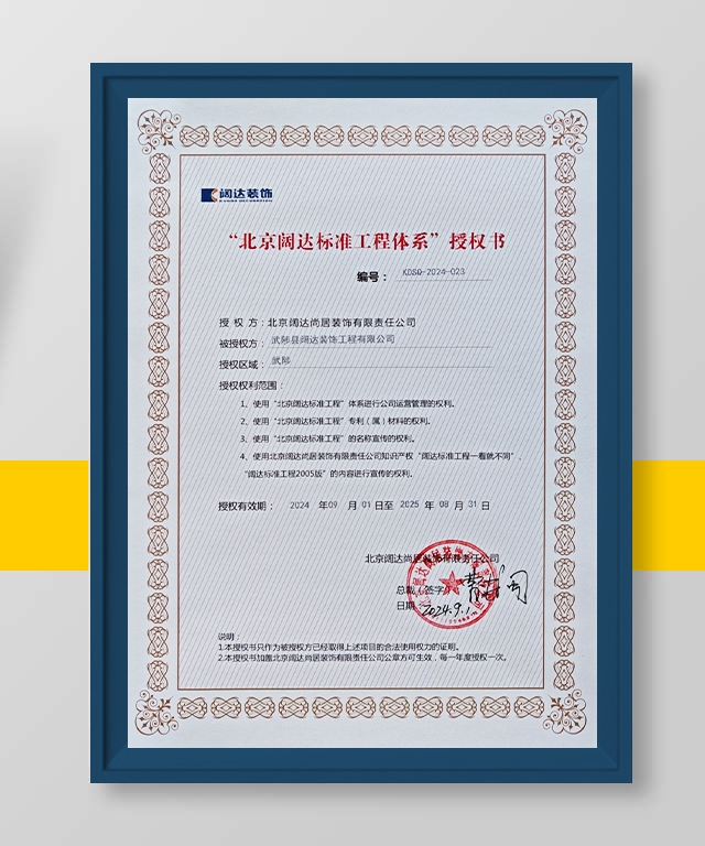 闊達(dá)授權(quán)證書