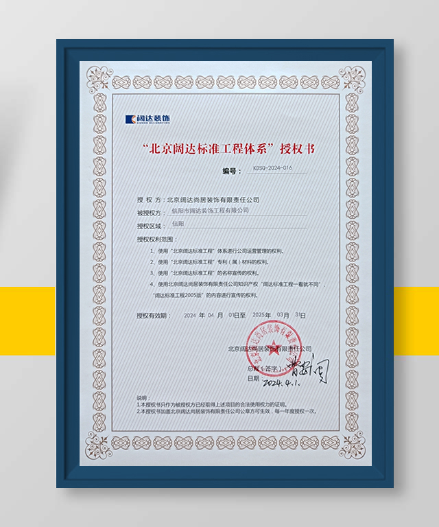 闊達(dá)授權(quán)證書